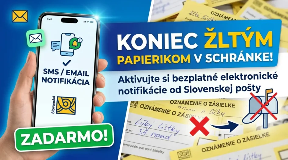 Ako si aktivovať elektronické notifikácie o poštových zásielkach