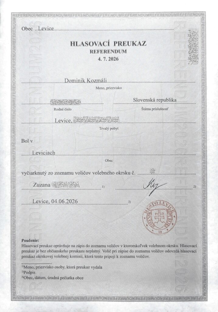 Hlasovací (voličský) preukaz